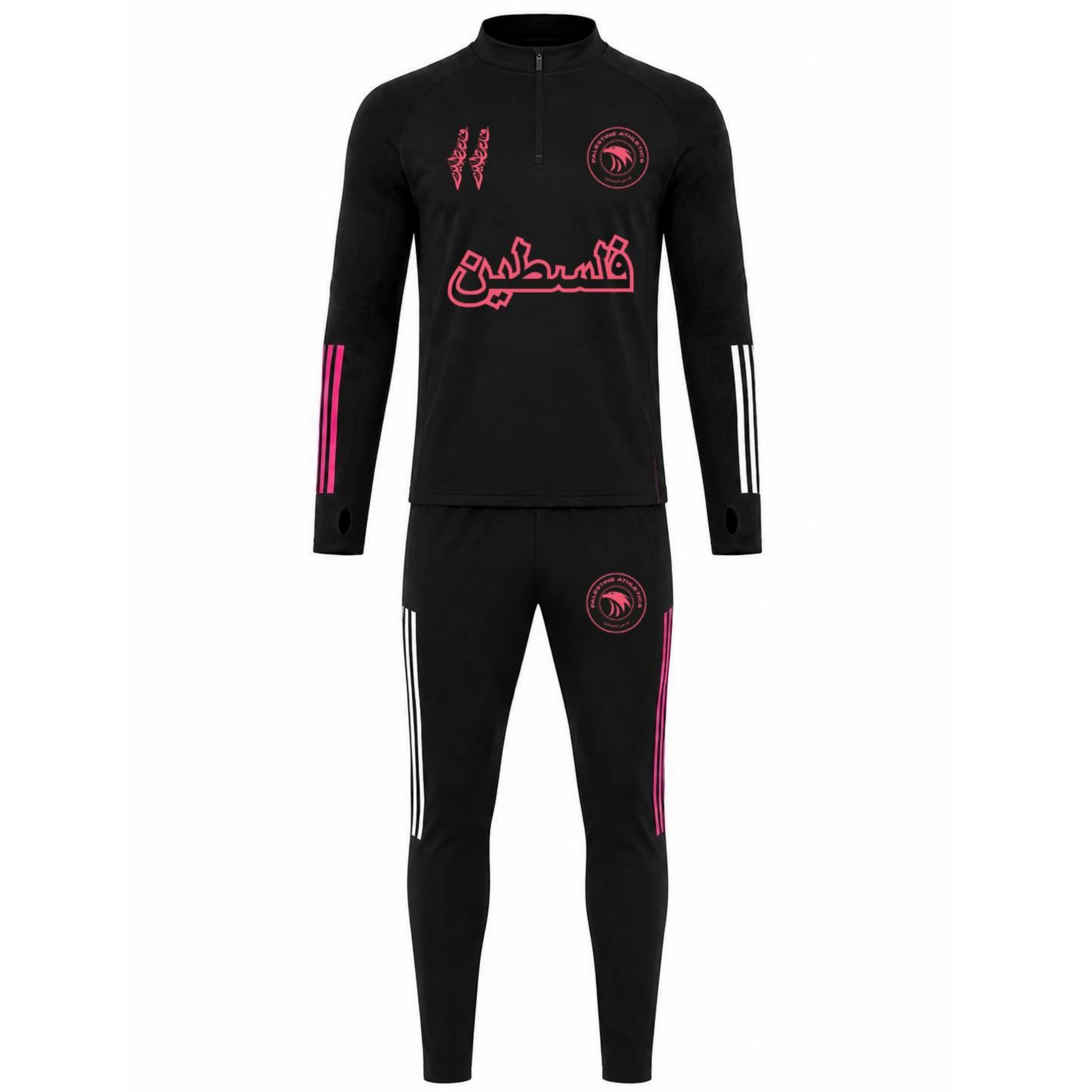 Palestine Athletics® - Shaheed Red Tracky *ARABIC EDITION*
